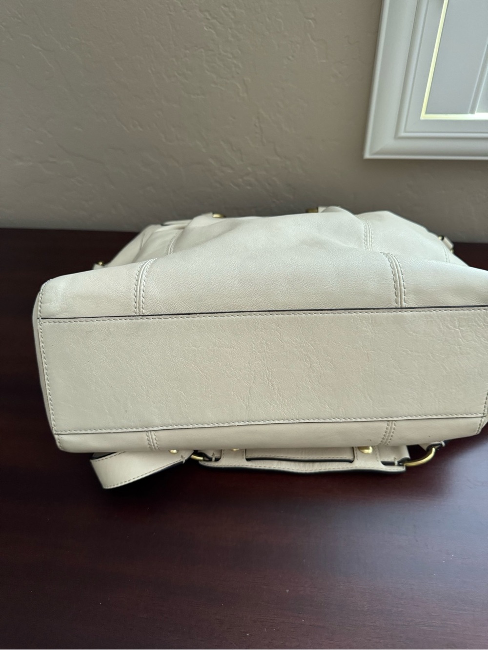 Coach Madison leather Audrey satchel handbag - Picture 4 of 6